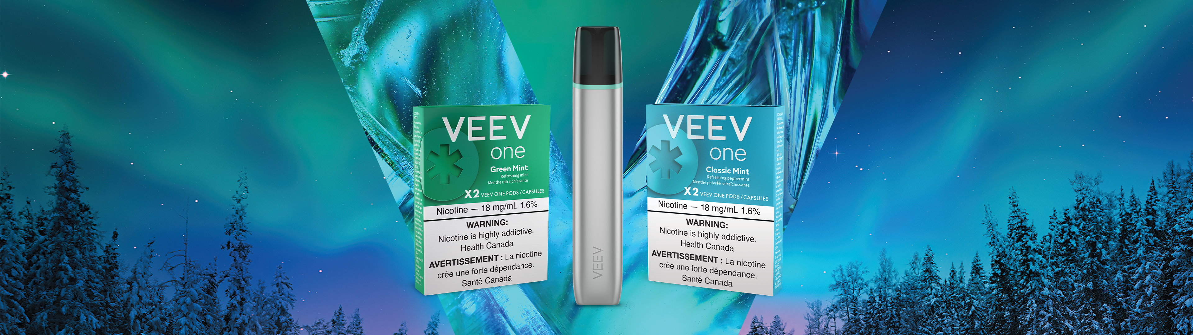 VEEV ONE Classic Mint & Green Mint Flavours Now Available