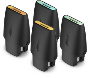 Front view of VEEV pods