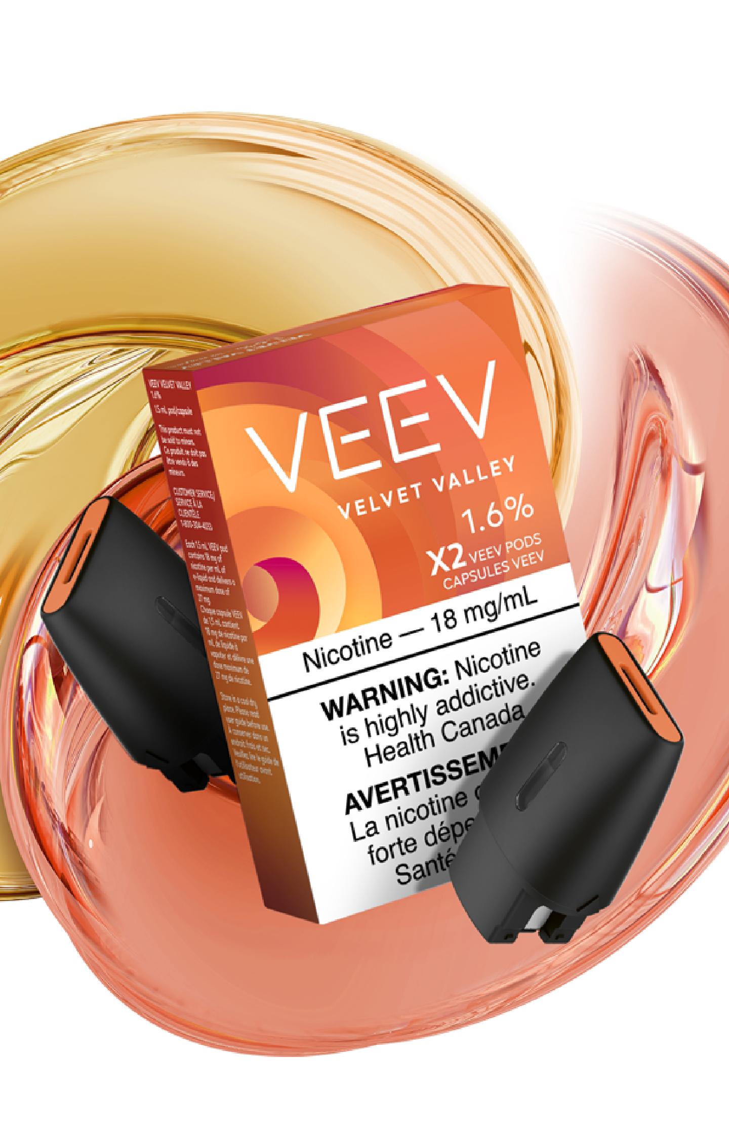 Velvet Valley pack + 2 pods + swirl