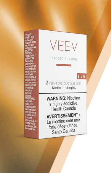 Capsules de saveur VEEV – Un paquet de Classic Auburn