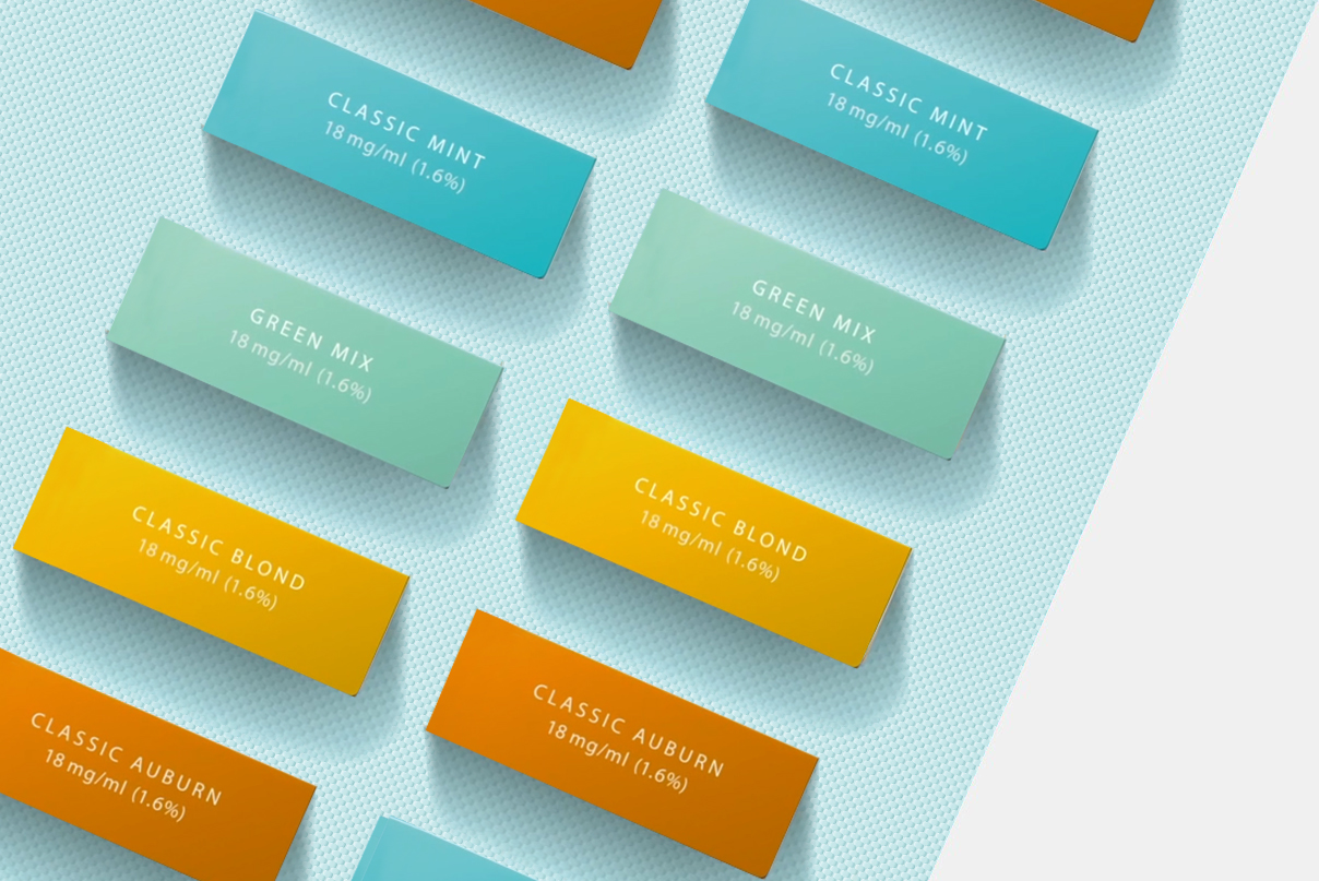 Flavour pod varieties for the VEEV vaping device
