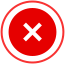 Icon for incorrect selection