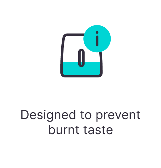 Designed to prevent burnt test