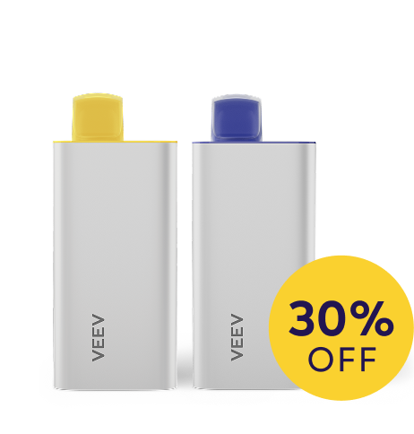 VEEV ONE device with a 4-pack of flavour pods