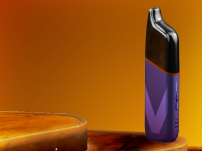 An electric purple VEEV ONE vape device