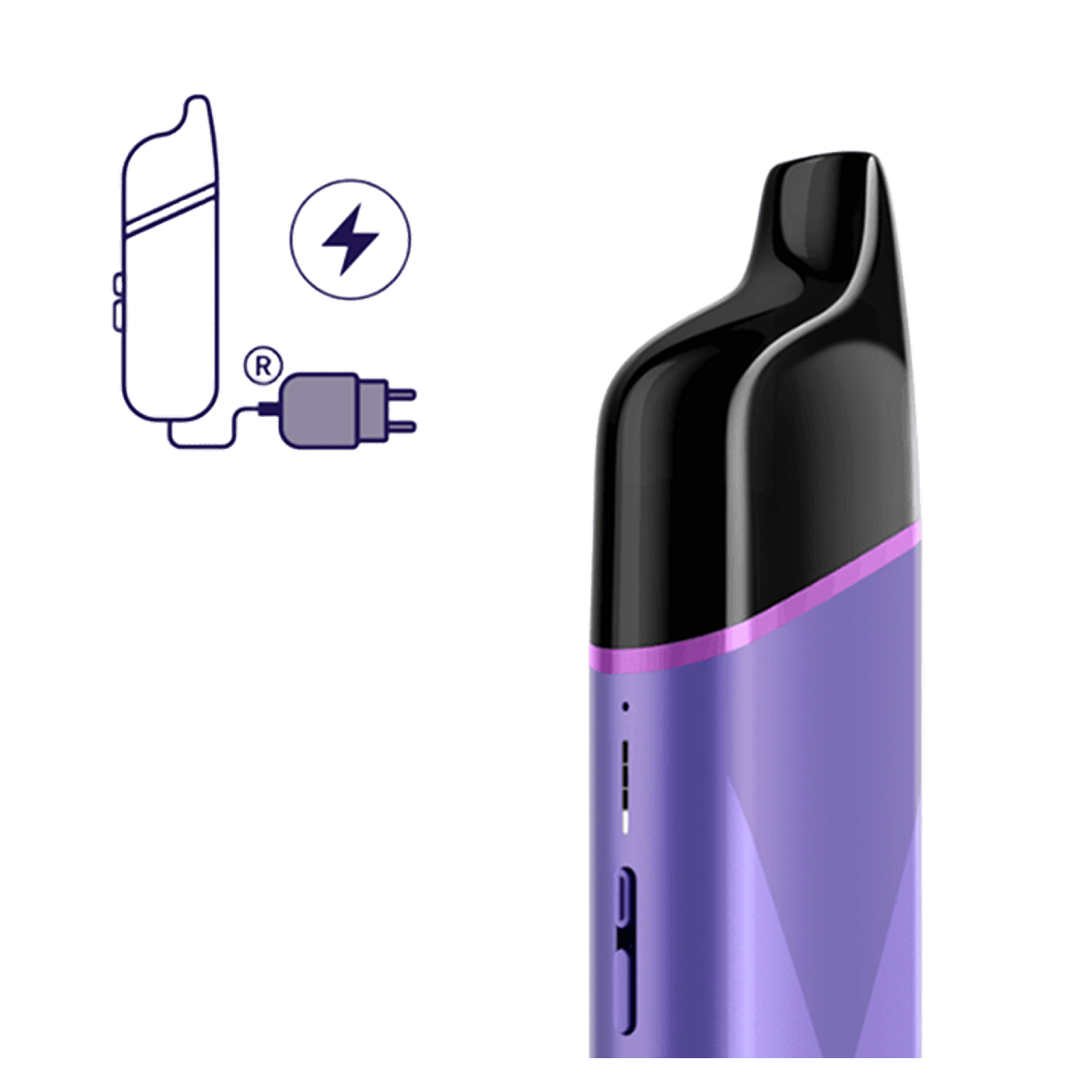 VEEV GRAND connected to a charger