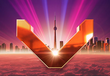 Fond abstrait avec des traînées lumineuses horizontales roses et orangées, et une texture granuleuse subtile.