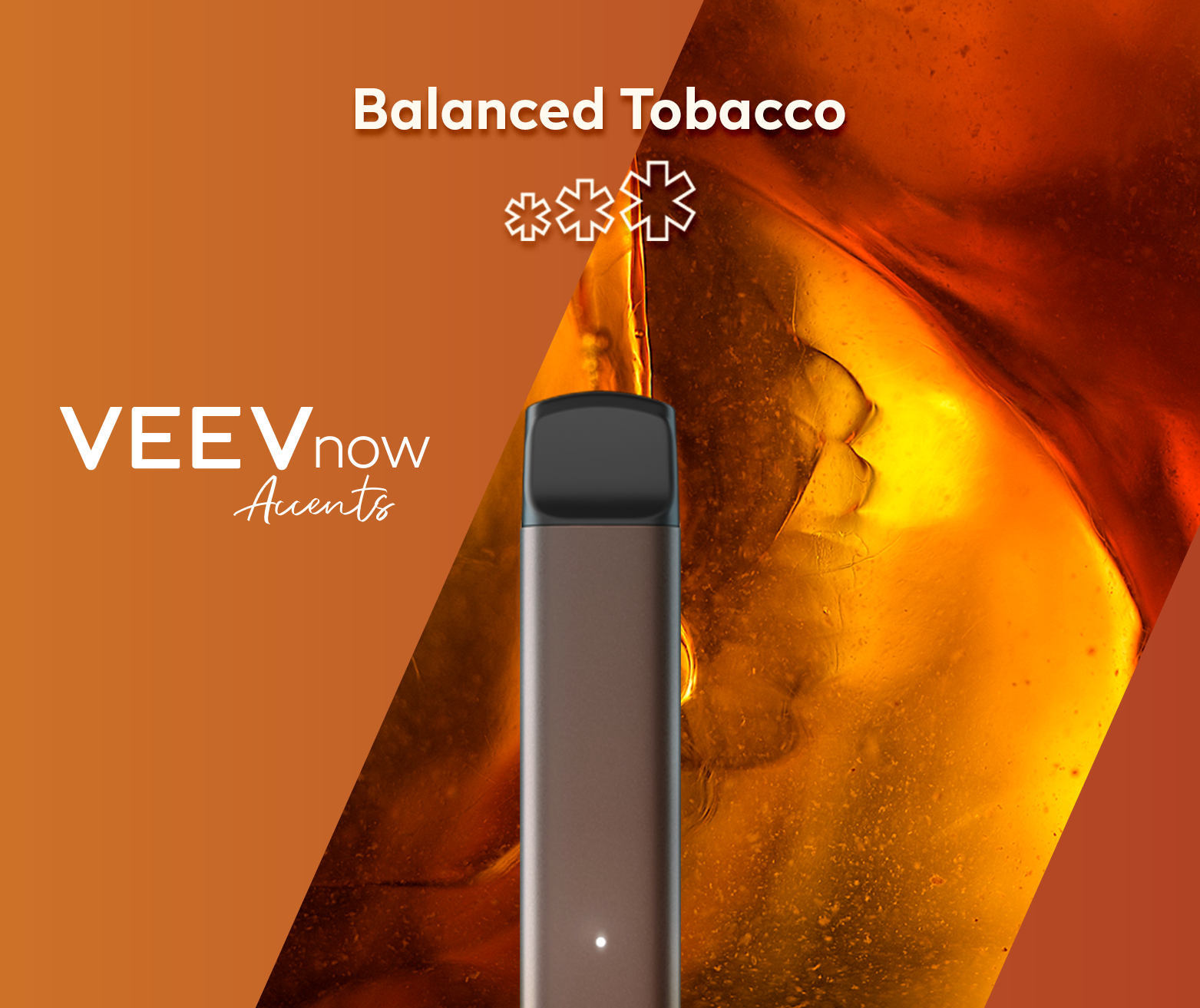 A VEEV NOW Disposable in Balanced Tobacco Flavour