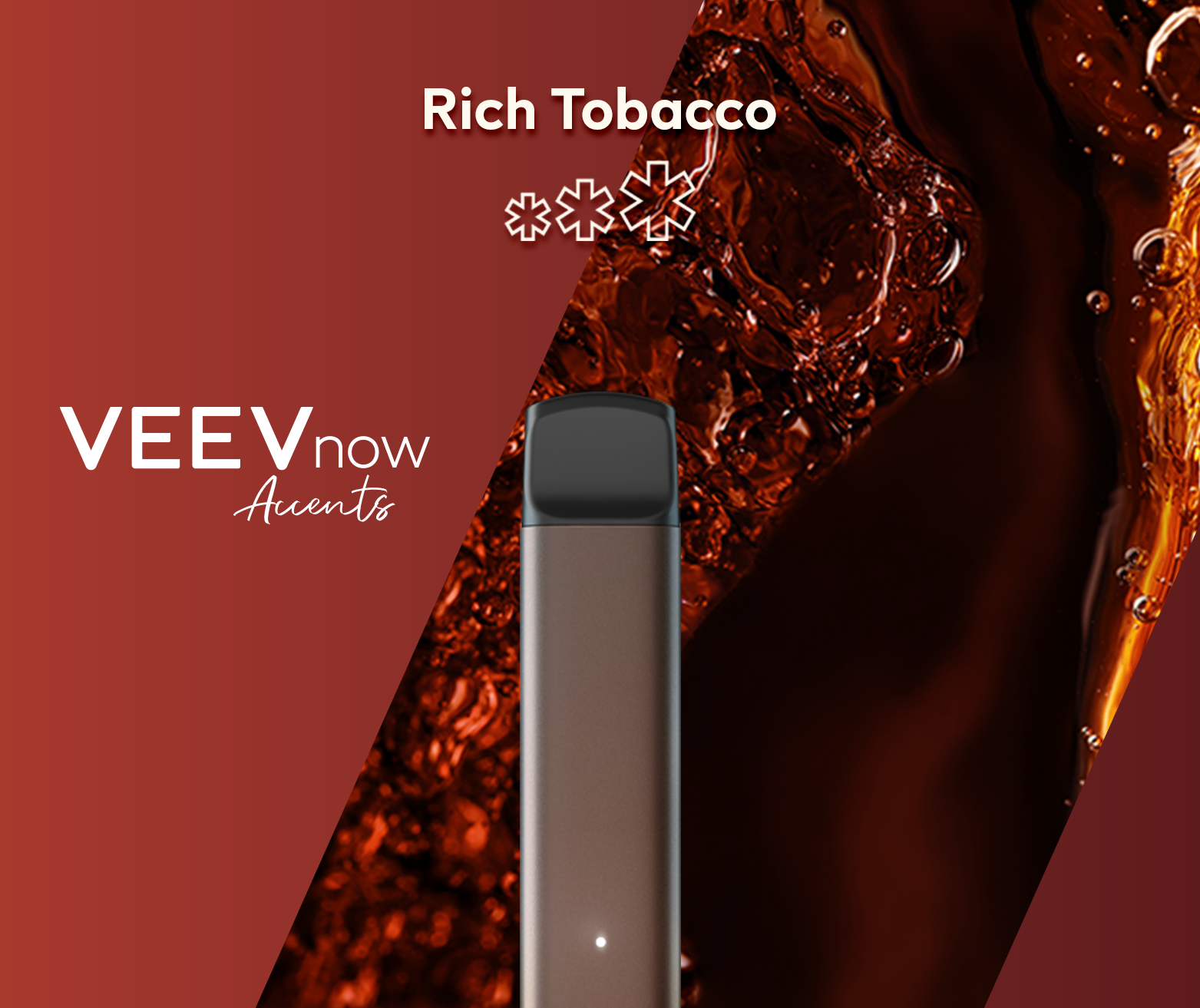 A VEEV NOW Disposable in Rich Tobacco Flavour