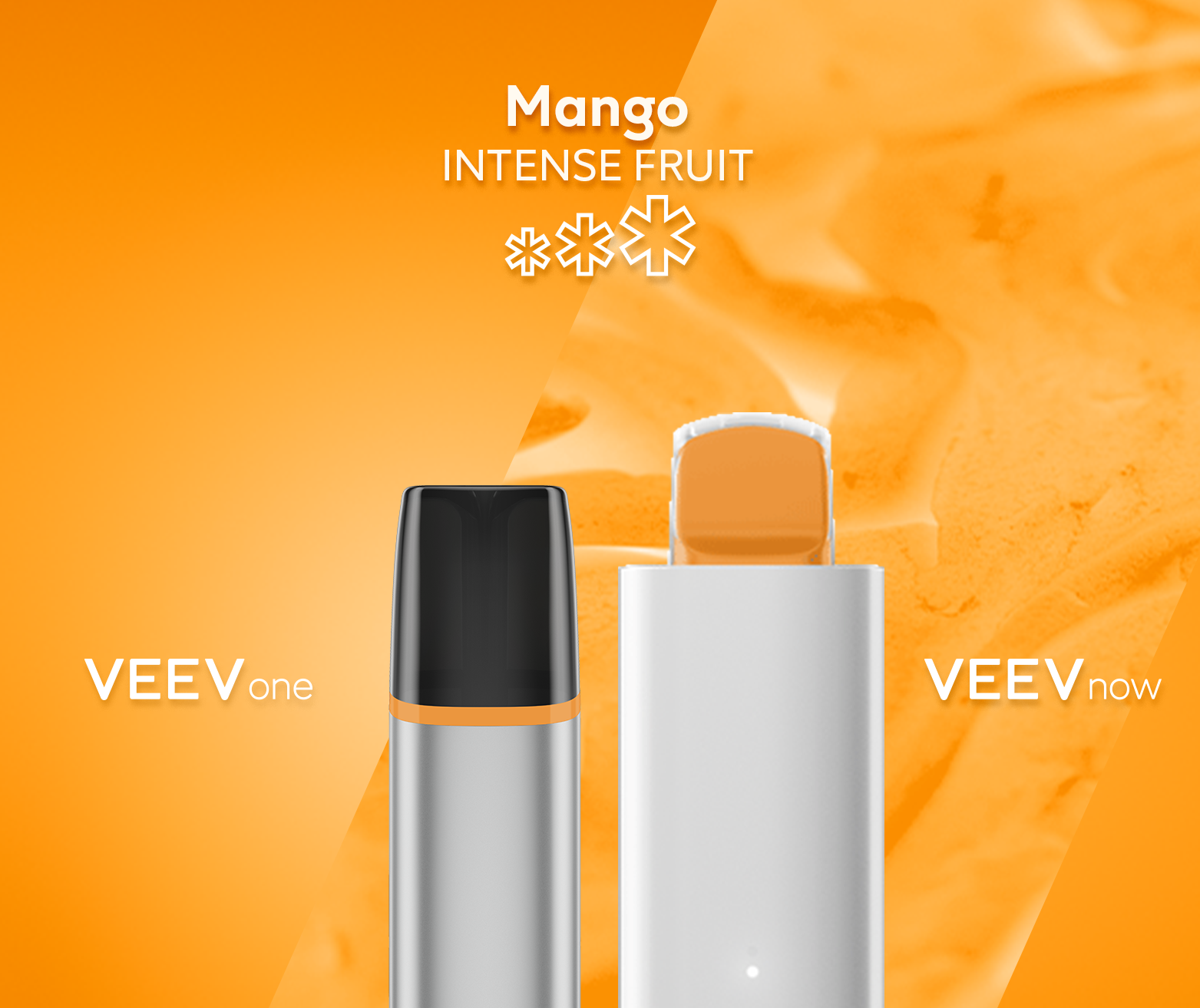 Mango VEEV ONE device and VEEV NOW 5 mL disposable- Intense Fruit