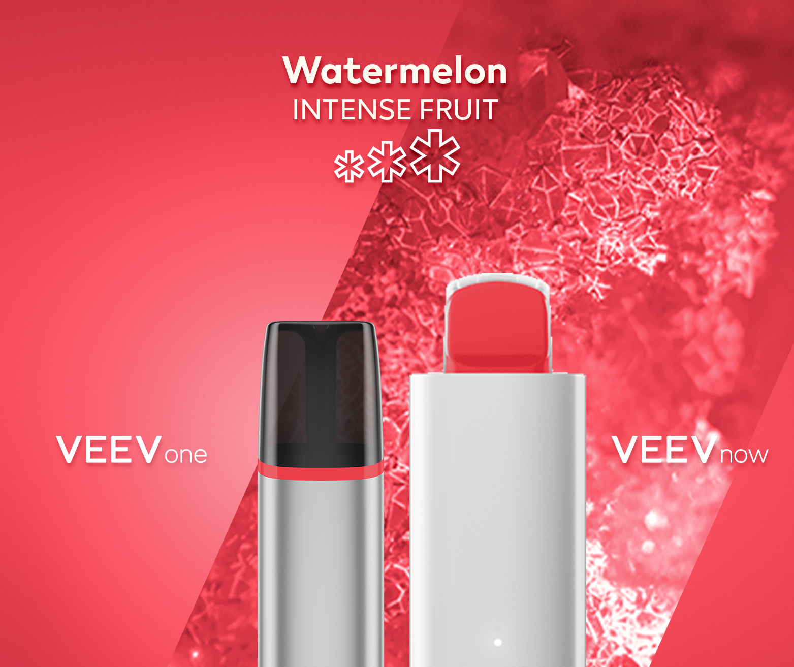 Watermelon VEEV ONE device and VEEV NOW 5 mL disposable- Intense Fruit