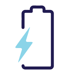 Fully charged battery icon.