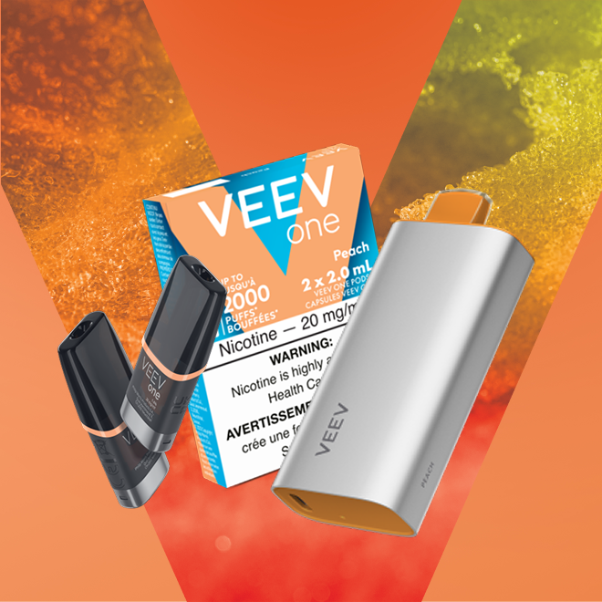 Paquet de capsules VEEV ONE pêche