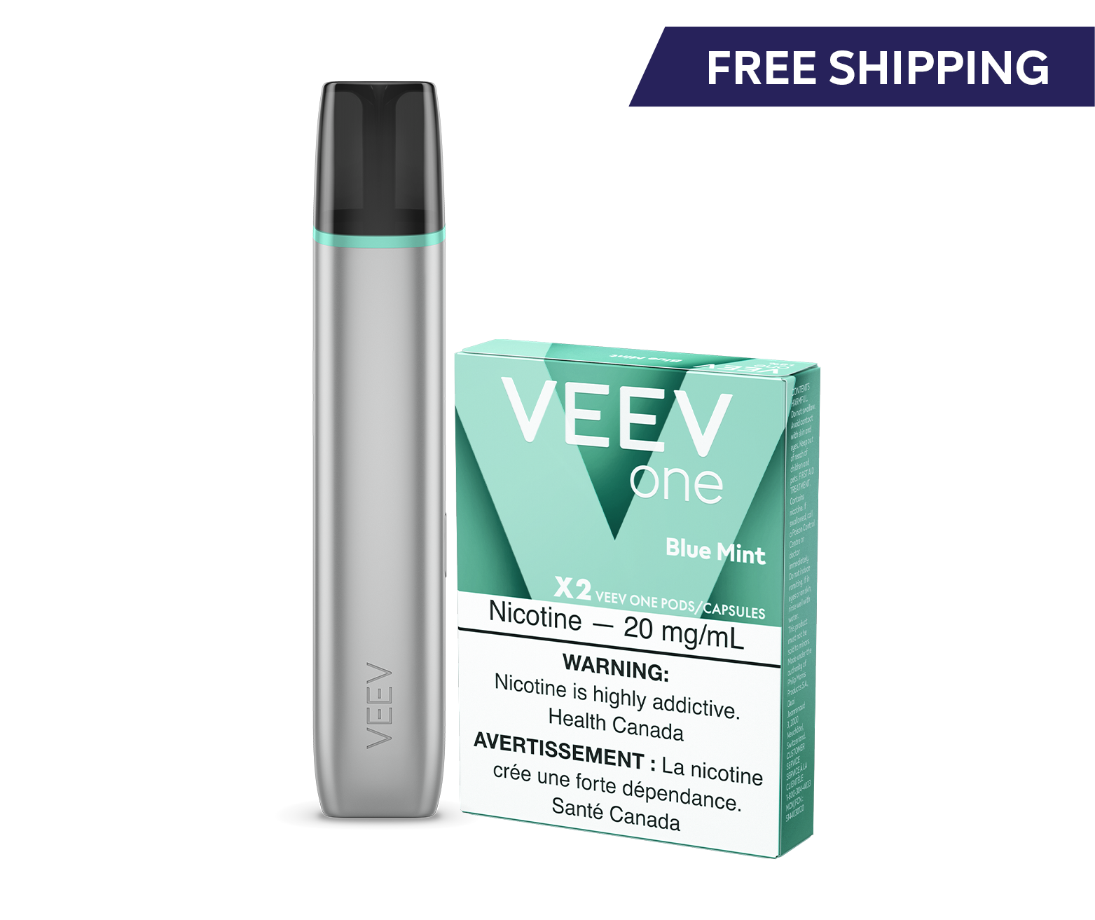 One VEEV ONE vape with one pack of pods