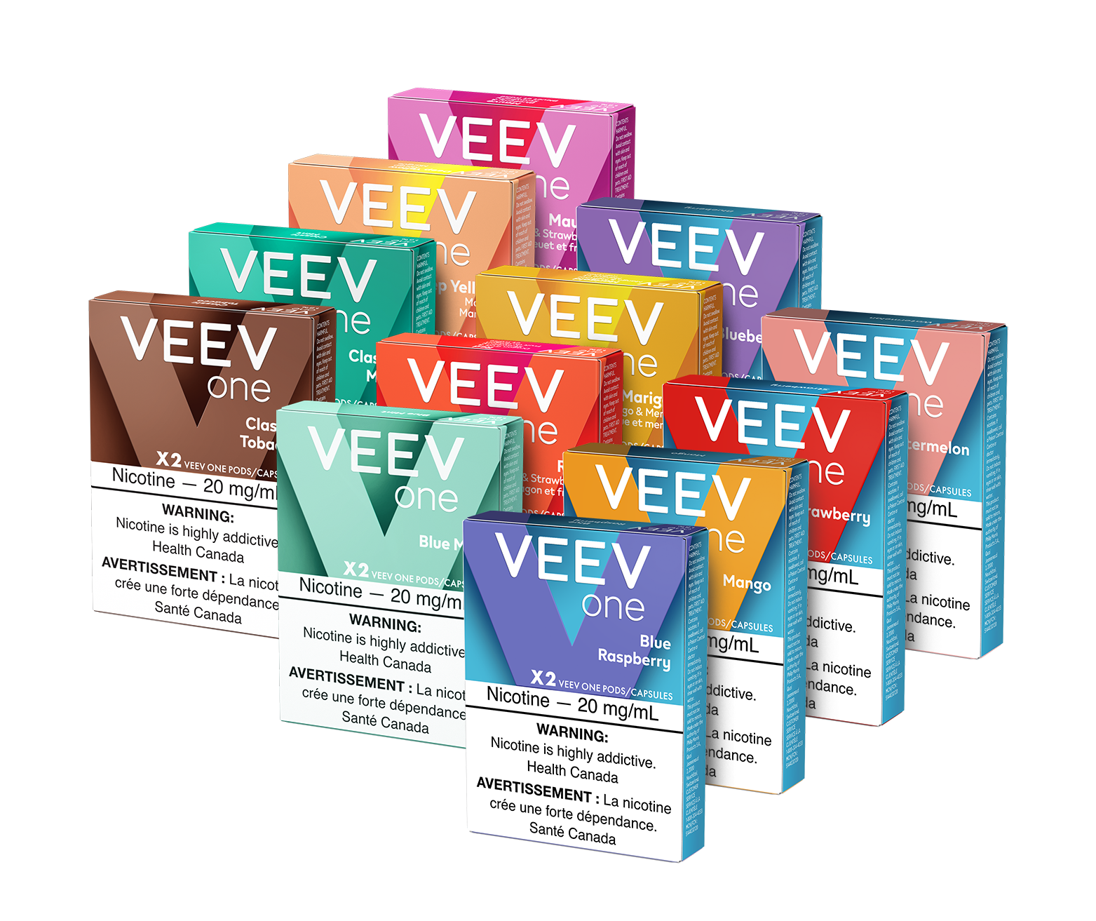 12 paquets de capsules VEEV ONE