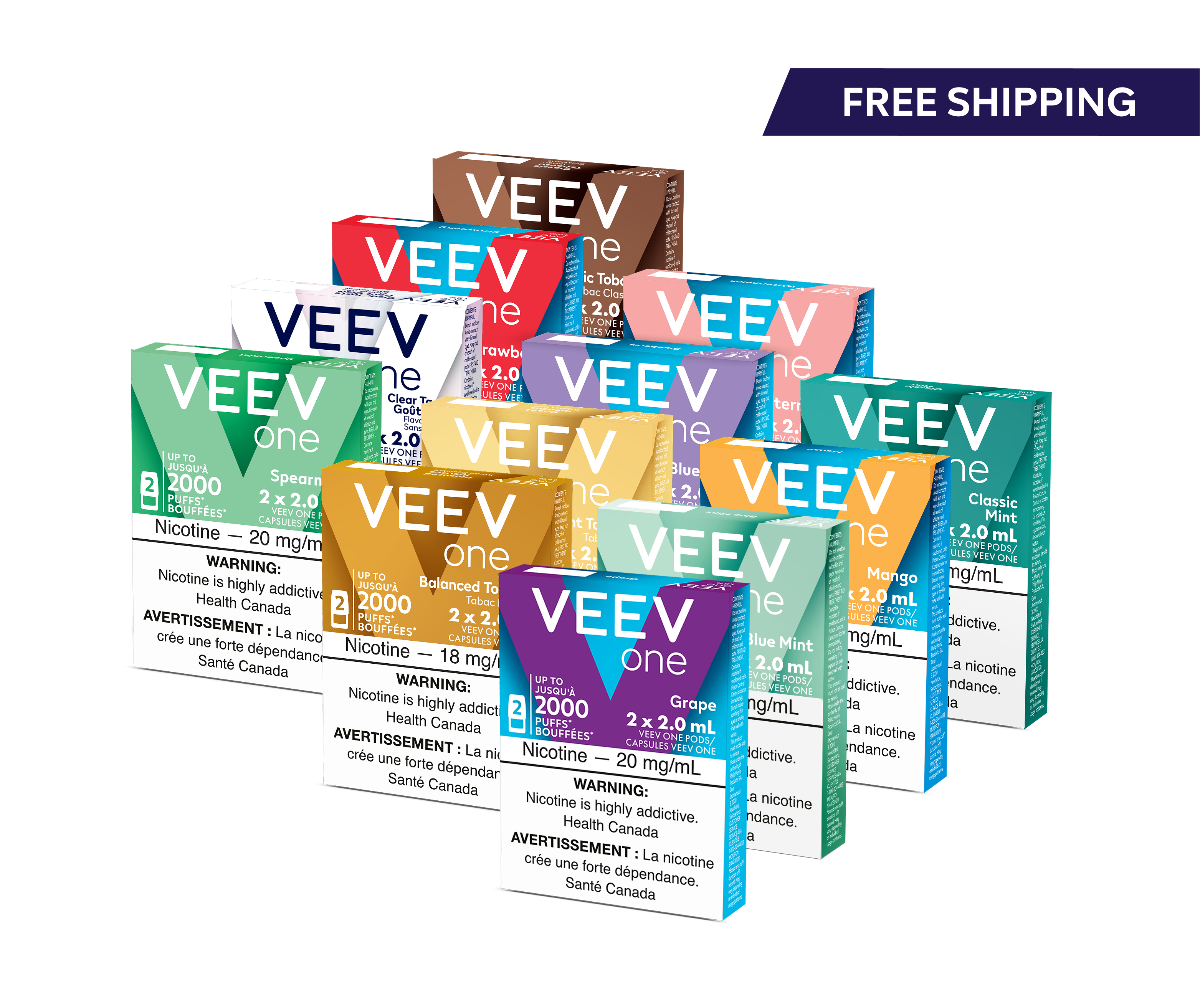 12 Packs of VEEV ONE Pods