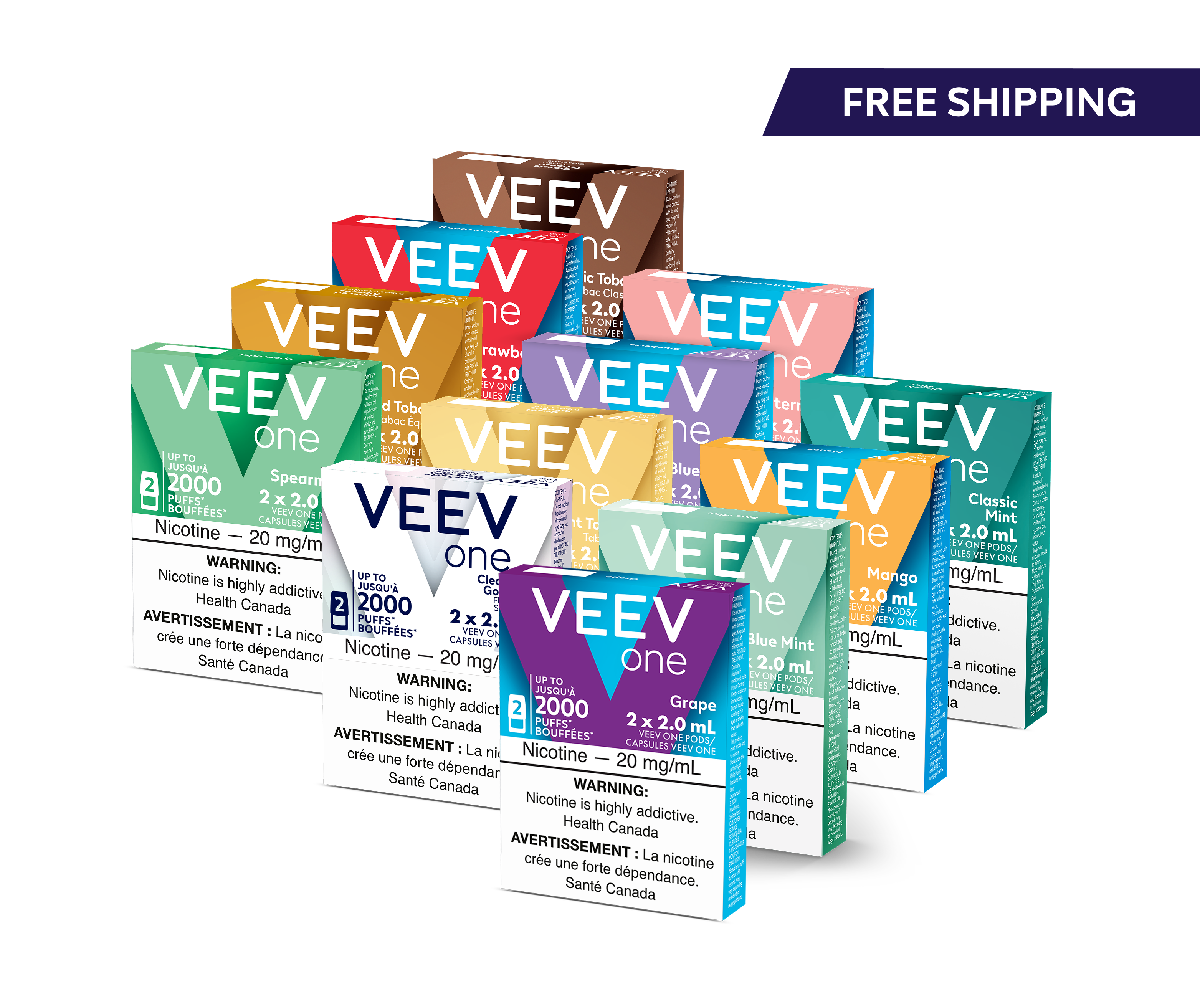 12 Packs of VEEV ONE Pods