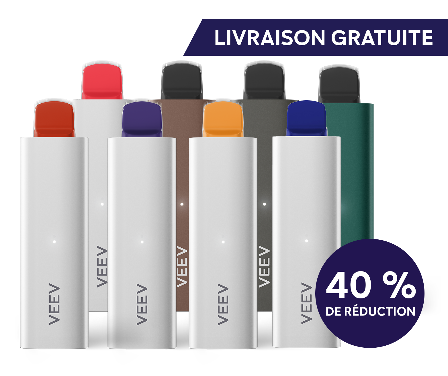 8 VEEV NOW jetables de 5 ml
