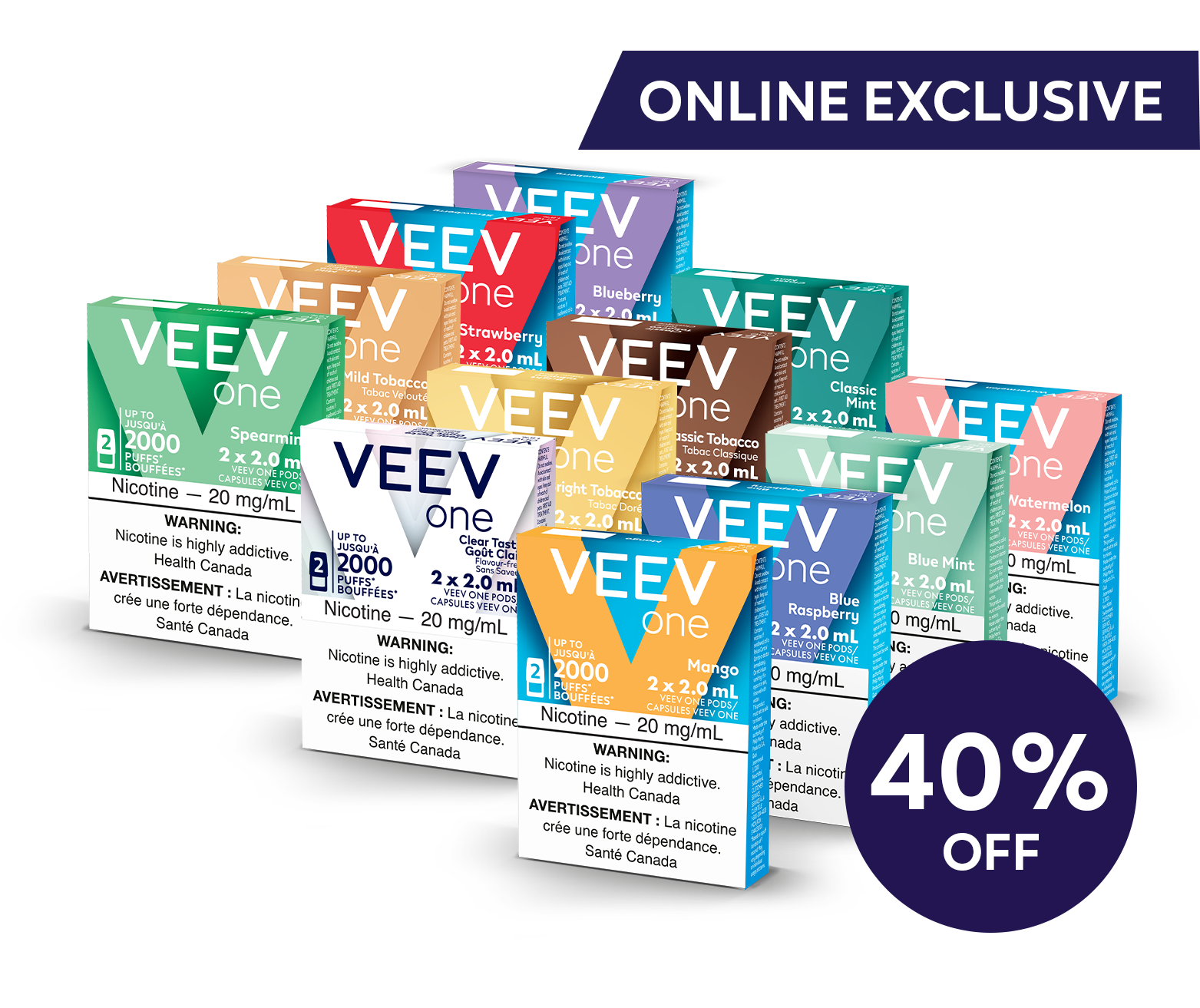 12 Packs of VEEV ONE Pods