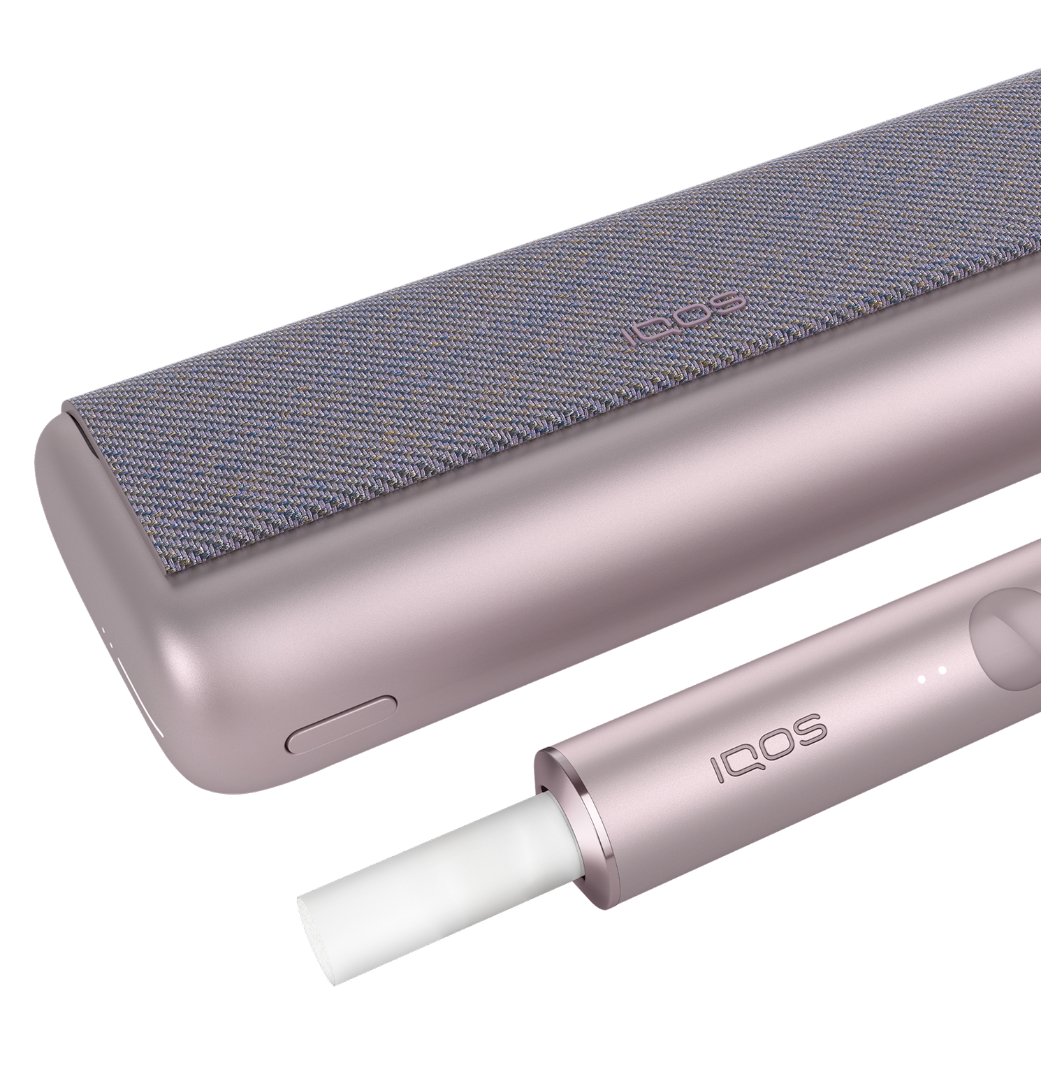 Un appareil IQOS ILUMA PRIME avec un bâtonnet TEREA à l’intérieur. 