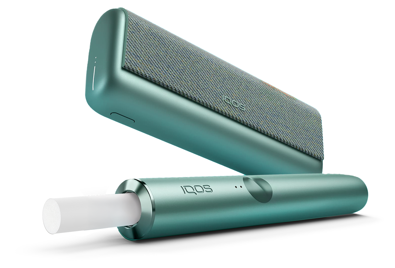 Et l’appareil IQOS ILUMA avec un bâtonnet TEREA à l’intérieur.