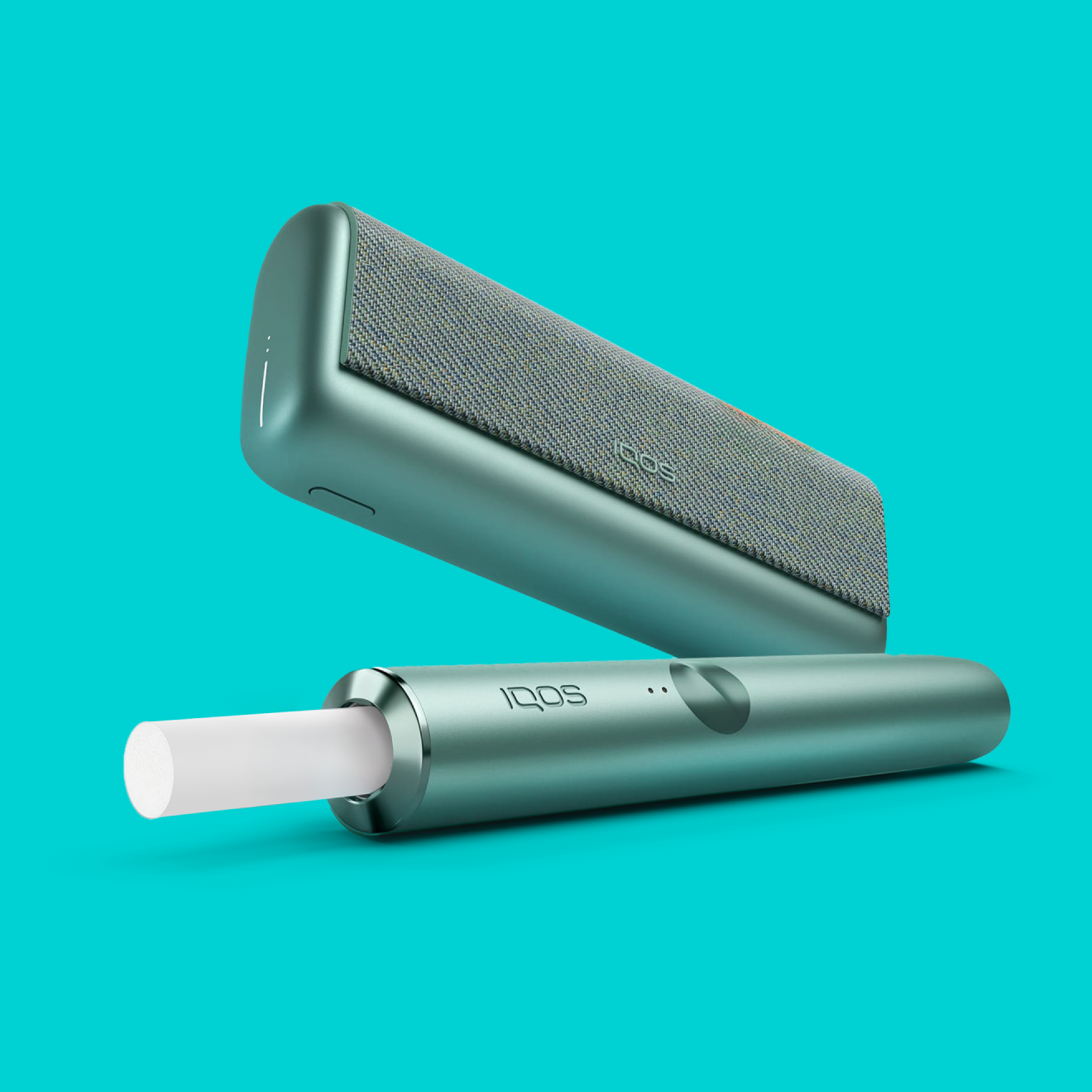 Un appareil IQOS ILUMA PRIME avec un bâtonnet TEREA à l'intérieur.