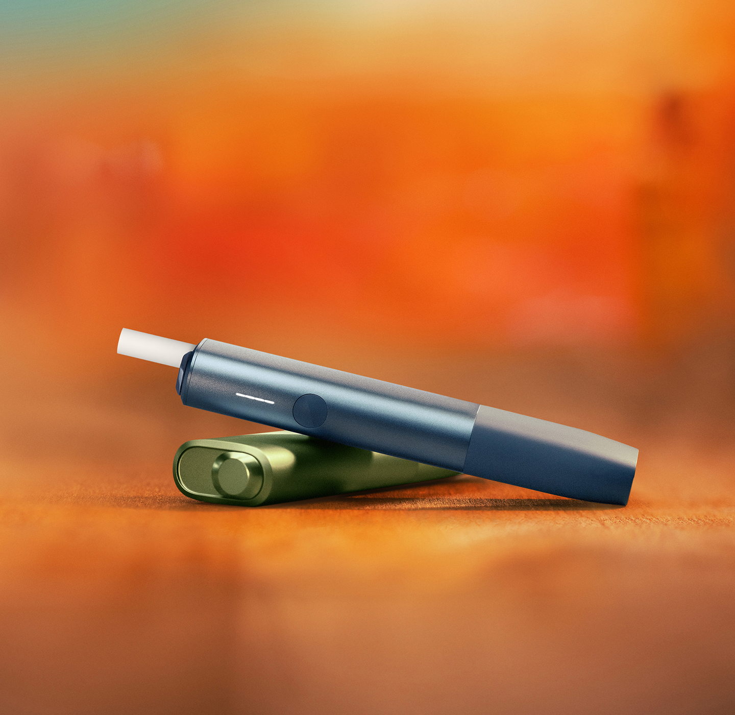2 appareils IQOS ILUMA ONE avec un bâtonnet TEREA à l’intérieur.