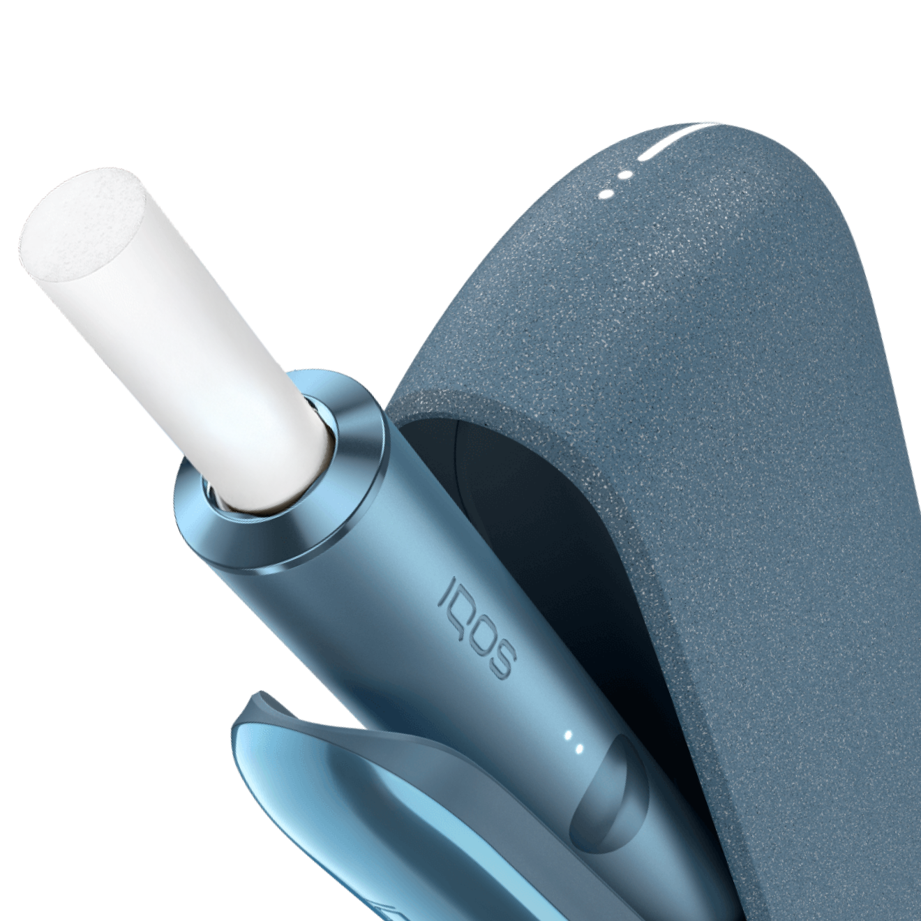 An IQOS ILUMA device with a TEREA stick inserted.