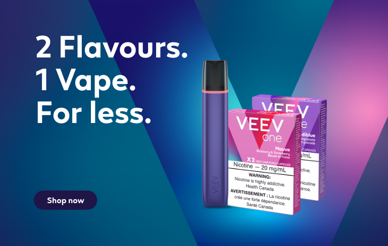 1 VEEV ONE device and 2 packs of VEEV ONE pods 