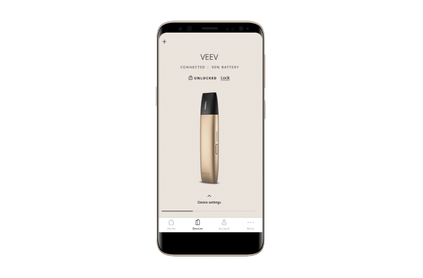 VEEV Device configuration on the app
