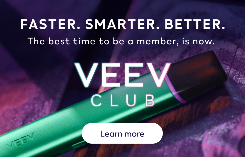 
VEEV ONE bundle on a brown V background.