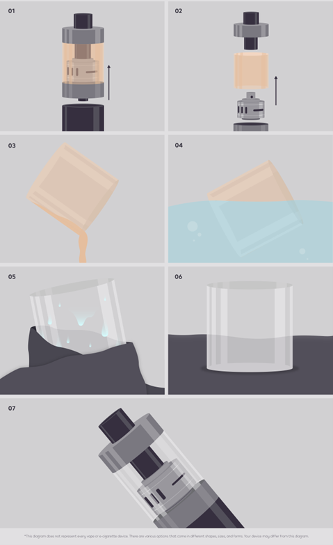 how to clean a vape tank