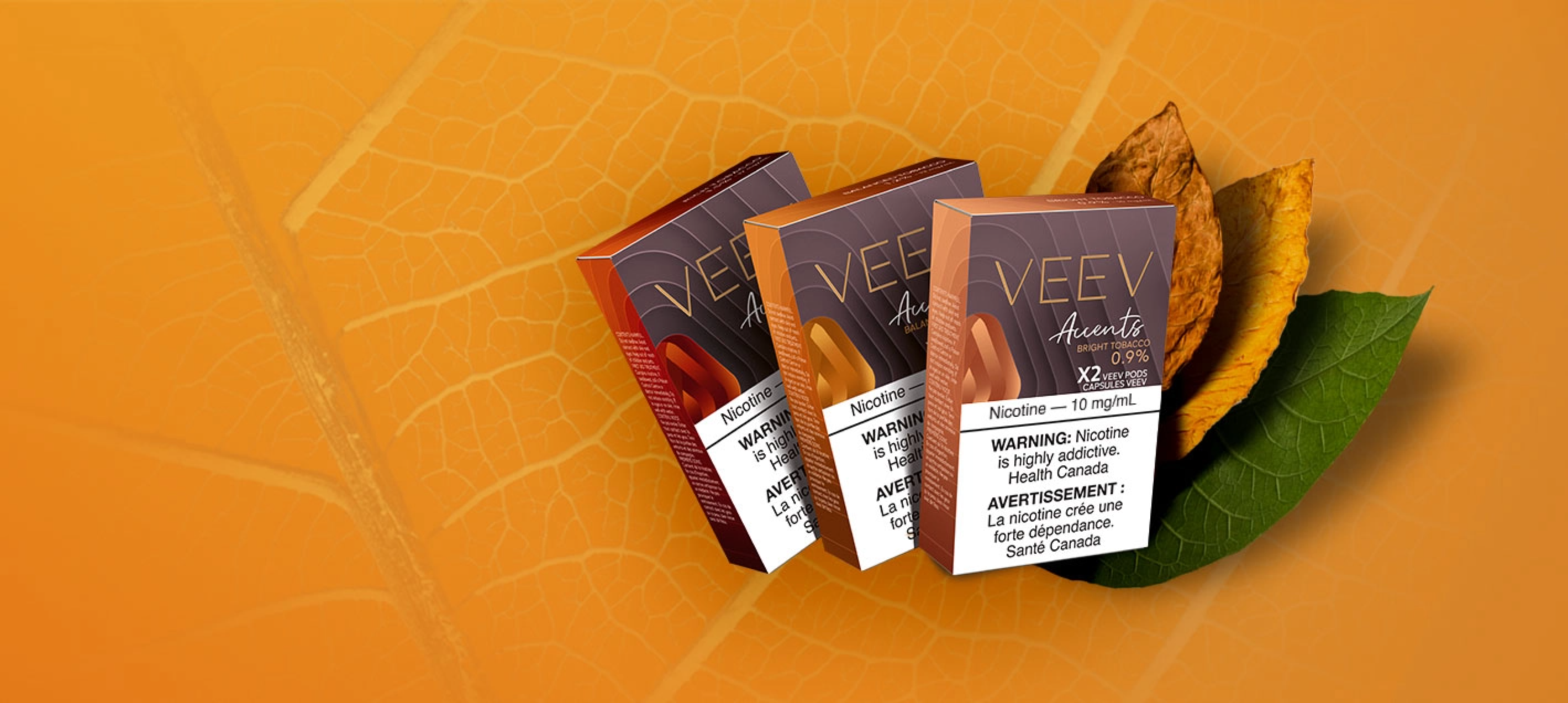 Just in! Introducing VEEV Accents—exclusive VEEV flavours made from real tobacco
