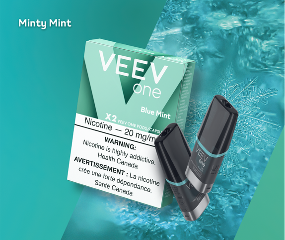 One pack of VEEV ONE Blue Mint vape pods main