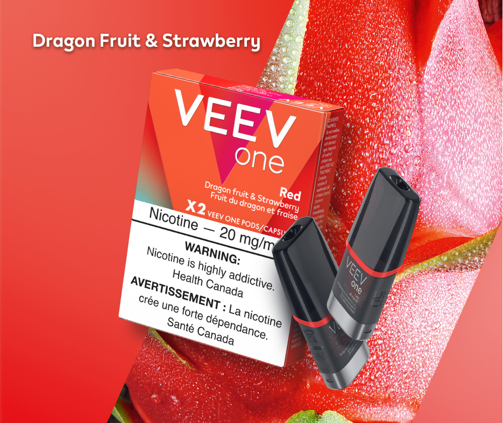 One pack of VEEV ONE Red vape pods