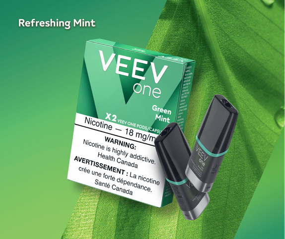 Pack of VEEV Green Mint pods main