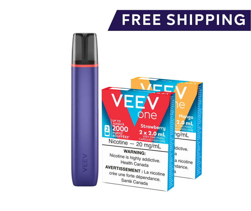 VEEV ONE device and 2 packs of VEEV ONE pods  main