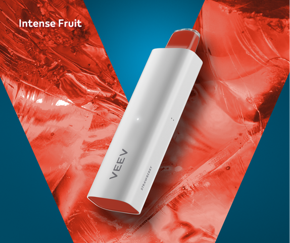 Strawberry VEEV NOW 5 mL disposable- Intense Fruit main