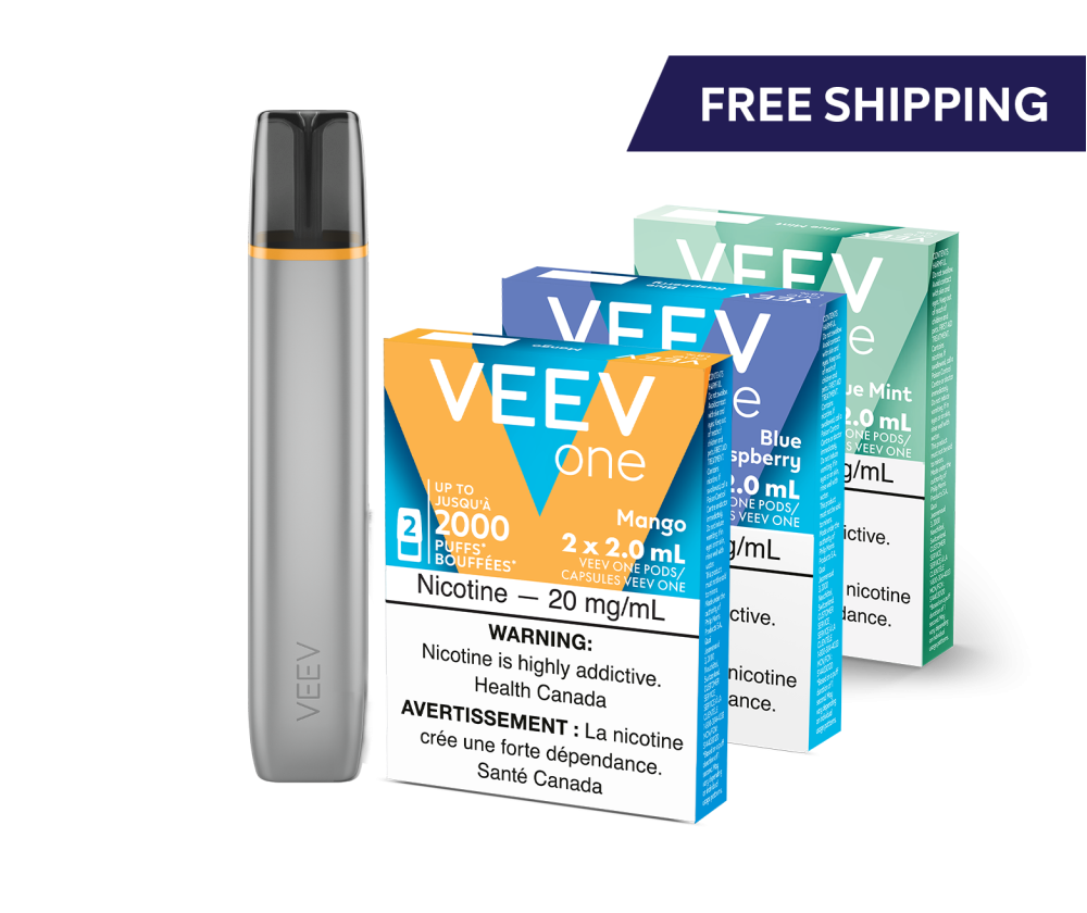 VEEV ONE device and 3 packs of VEEV ONE pods 