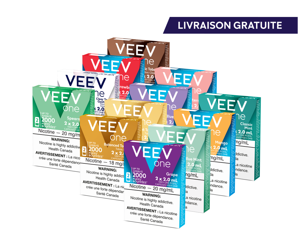 12 paquets de capsules VEEV ONE main