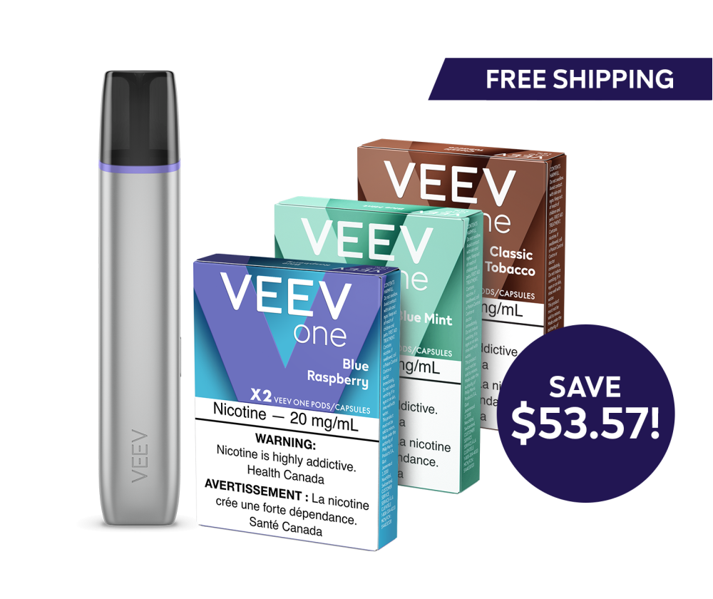 VEEV ONE device and 3 packs of VEEV ONE pods 