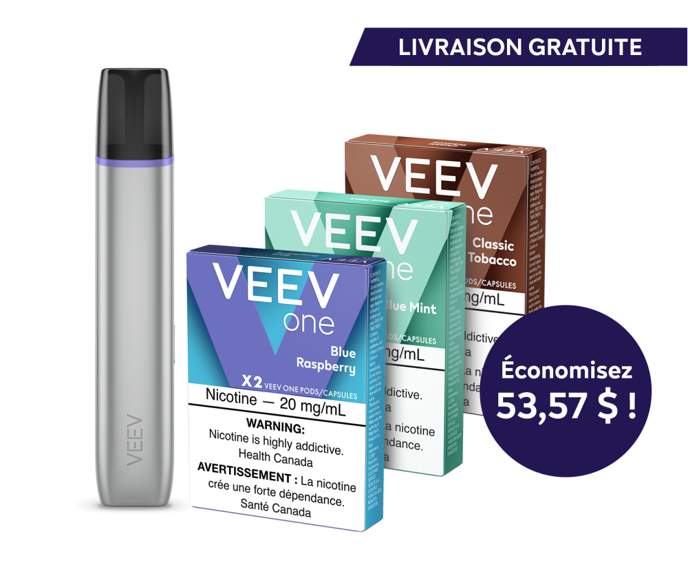 VEEV ONE device and 3 packs of VEEV ONE pods 