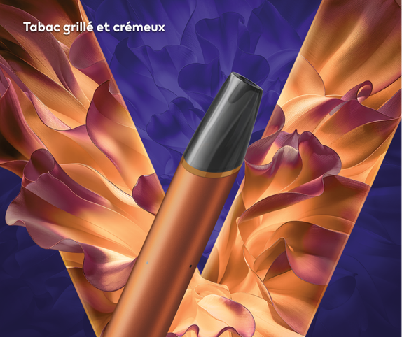 Appareil de vapotage jetable VEEV NOW ULTRA à saveur Gold Tobacco 2 ml main