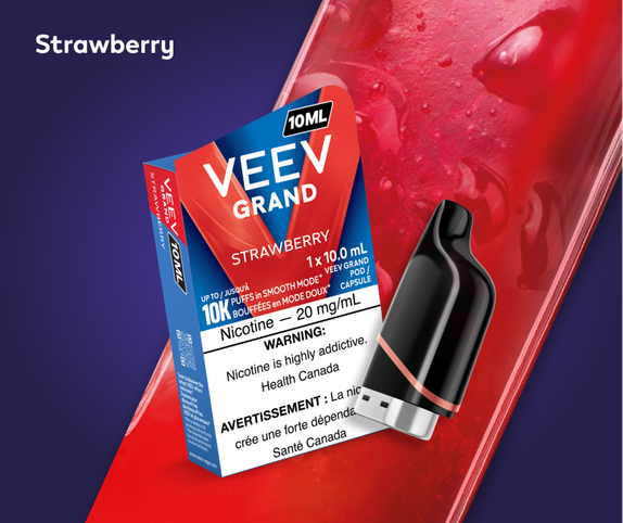 VEEV GRAND- Strawberry 10  mL Pod main