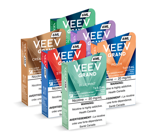 6 packs of VEEV GRAND pods main