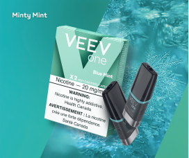 One pack of VEEV ONE Blue Mint vape pods