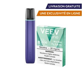 Un appareil de vapotage à capsule VEEV ONE et un paquet de capsules