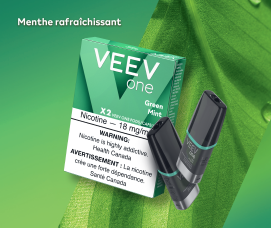 Paquet de capsules de vapotage VEEV ONE Green Mint