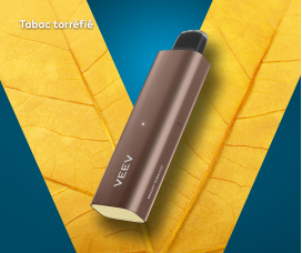 Appareil de vapotage jetable VEEV NOW à saveur Tabac brillant 5 ml