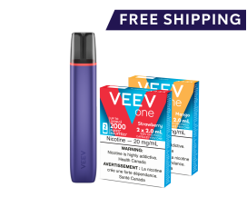 VEEV ONE device and 2 packs of VEEV ONE pods 